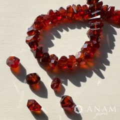 【約5cm】ヘソナイト ガーネット ラフ ボタン タンブル（ボタンブル）★ANAM gems