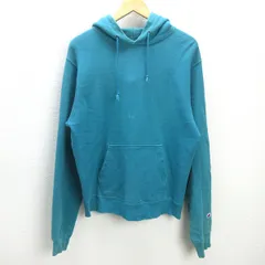 Q■USA製■チャンピオン/CHAMPION 9oz TERRY FLEECE SWEAT スウェットパーカ■緑系【L】MENS/復刻ヴィンテージ/34【中古】【L】MENSヴィンテージ/34【中古】