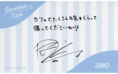 【中古】キャラカード ディノ メンバーメッセージカード 「SEVENTEEN CAFE 2023 ～BEACH VACATION～」 フードメニュー注文特典