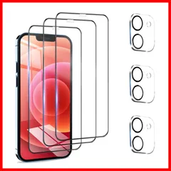 【3+3枚】 iPhone12 MINI ガラスフィルム + iPhone12MINI カメラフィルム 【高透過率/全面保護】 iPhone12 MINI 保護フィルム 保護シート 強化ガラス 画面保護