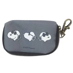 【メール便】スヌーピー キーケース スマートキーケース グラデ ジョークール GY ピーナッツ ナカジマ 鍵入れ 鍵ケース カー用品 キャラクター グッズ 