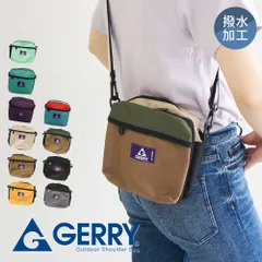 【新品】 gerry ショルダーバッグ メンズ 小さめ レディース 斜めがけ ブランド 軽量 スポーティー バッグ アウトドア 撥水 おしゃれ 小型 ブランド  キーフック カジュアル 普段使い マルチショルダー ジェリー 黒