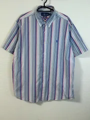 ラルフローレン Ralph Lauren CUSTOM FIT マルチストライプ 半袖シャツ XXL