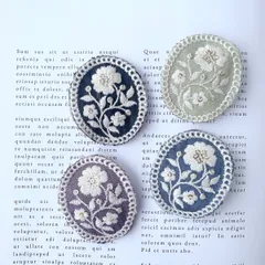 インド刺繍パッチンピン