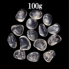 天然水晶 AAA タンブル 100g 詰め合わせ 研磨済 穴無し【おまかせ品】