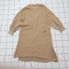 ◇ Θ ミルクフェド シンプル系 長袖 膝下丈 ワンピース サイズ表記なし ブラウン系 レディース E  【1508250000539】