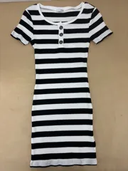 GYDA Gボタン リブタイトヘンリーワンピース【M2659-003】