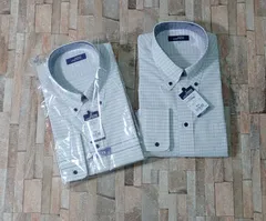 アウトインタイプ【男性用】２枚セット✼新品アウトレット商品✼学生服トンボ　5A501-05　ボタンダウン長袖シャツ２枚セット