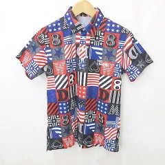 ダンスウィズドラゴン Dance With Dragon ゴルフ ポロシャツ 半袖 総柄 星 スター ロゴ 刺繍 赤 青 黒 白 レッド ブルー ブラック ホワイト 3