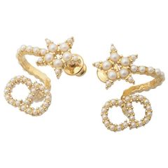 クリスチャンディオール Christian Dior Clair D Lune ピアス レジンパール