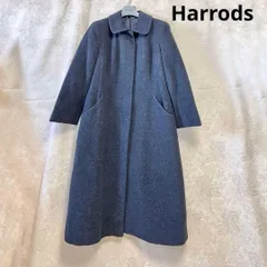 Harrods　ハロッズ　モヘア　ウール　ロングコート　Lサイズ Harrods ハロッズ モヘア ウール ロングコート Lサイズ Harrods