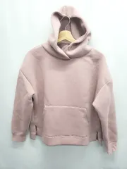 ◇ ⊇ rectangle レクタングル ダンボールニット 長袖 パーカー プルオーバー サイズＭ ピンク レディース E  【1505290038461】