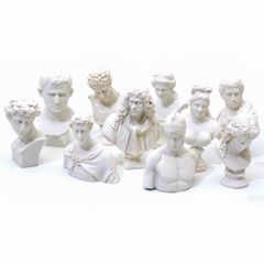 石膏像風 樹脂製 ミニチュア 10個セット フィギュア アリアドネ ヴィーナス等
