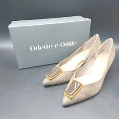 ◇ ◎ Odette e Odile ポインテッドトゥ ヒール シンプル アクセサリー パンプス サイズ24.0 ブラウン レディース E 