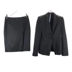 ヒューゴボス スーツ 上下 セットアップ US 0／4 ブラック HUGO BOSS テーラード ジャケット スカート レディース 【中古】  【231213】