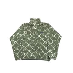 極美品 1994 Patagonia Printed Light Weight Synchila  25205 スナップT SNAP-T スノ Sno :