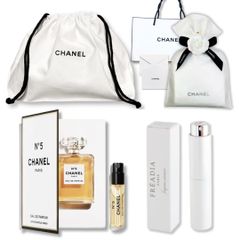 신품 [국내 정규품·세트품] 샤넬 CHANEL No.5 EDP 오두팔팜 미니 향수 파우치 건착 가방 아토마이저 선물 반환 생일 선물 크리스마스 화이트 데이