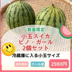 【甘いスイカ（ピノガール）】２個　送料無料　クール便