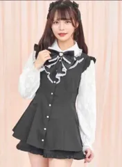 TS-00601 secret Honey レース袖ラッフルセットアップ