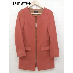 ■ Cynical シニカル 長袖 ノーカラー コート サイズ02 オレンジ レディース  【中古】 【1105070008662】