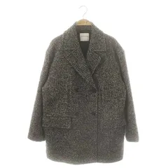 ヒューマンウーマン HUMAN WOMAN 24AW ループツィードPコート ピーコート M ブラック グレー /ES ■OSのサムネイル