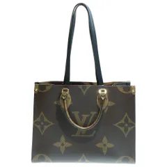 LOUIS VUITTON (ルイヴィトン) モノグラムジャイアント オンザゴーMM トートバッグ ハンドバッグ ブラウン ゴールド金具 レザー M45321