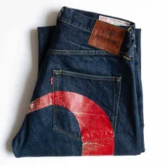 EVISU　2504XX　かもめ　デニム　ジーンズ　鬼ヒゲ　革パッチ　W30 2025年最新】EVISU 2504の人気アイテム - メルカリ