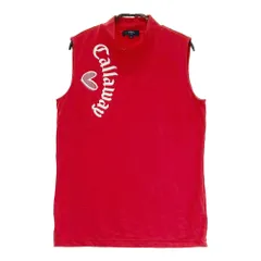 サイズ：M CALLAWAY キャロウェイ 2023年モデル ハイネックノースリーブTシャツ  レッド系 [240101269109]# ゴルフウェア レディース ストスト