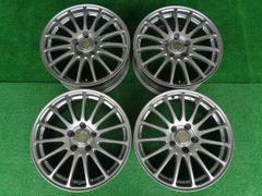 7J-17インチ 5H114.3 +45 エコフォルム SE12 社外 中古 アルミ ホイール 4本 プリウスαなどに♪