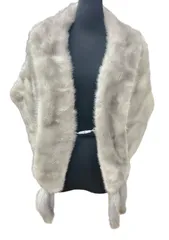 MG sable FUR ミンク ストール グレー系