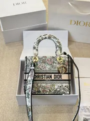 【今日特価】Dior Lady D-Lite レディ D - ライト 刺繍バッグ スターアイテム版-WTO輸入2