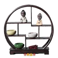 『注目商品』〔mikan〕 アンティーク 飾り棚 木製 中国 茶器 香炉台 仏具