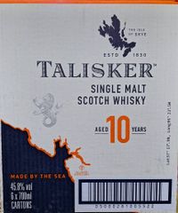 タリスカー10年 700ml　6入　1ｹｰｽ