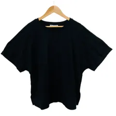 ZARA TRAFALUCカットソー半袖肩出しブラック無地リップル ZARA TRAFALUCカットソー半袖肩出しブラック無地リップル