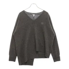 LOEWE ロエベ アナグラム ロゴ アシンメトリー カシミヤ ニット セーター #XS レディース LOEWE (ロエベ) アナグラム ロゴ アシンメトリー カシミヤ