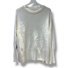 Spick and Span スピックアンドスパン バルキーヤーンロングリブプルオーバー スプリングセーター ゆったり  日本製 白 ホワイト FREEサイズ レディース 春 ゴーゴー古着マルイ草加店479