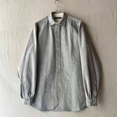 CONFECT ピンストライプ プルオーバーシャツ スモック 3 リネン混