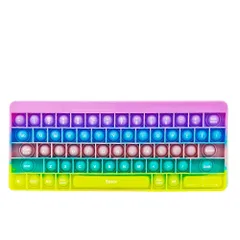 【特価商品】プッシュポップ フィジェットおもちゃ プッシュポップポップ 文字付きキーボードポップイットそわそわおもちゃセット、スクイーズ玩具 バブル感覚 減圧おもちゃ 減圧グッズ ストレス解消 インテリジェンス発展 洗える可能 こどもの日 子供大人兼用