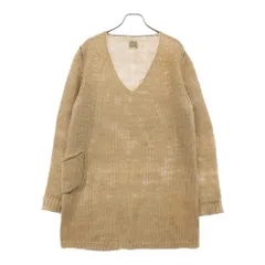 SUNSEA (サンシー) 16SS Linen Long Swater Vネック リネンニット セーター ベージュ 16S54のサムネイル