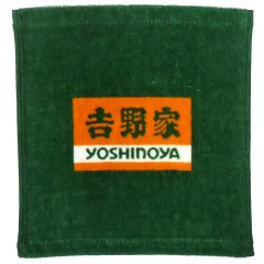 [중고]타월·수누구이 요시노야 로고(가로 방향/그린) 핸드 타올 컬렉션 [이치반쿠지 요시노가] F상