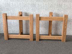 木製脚　タモ無垢　高さ65cm