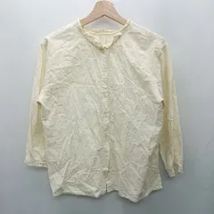 ◇ ⊂ SM2 サマンサ モスモス フリルスタンドカラー 長袖 ブラウス サイズF アイボリー レディース E  【1501160035165】