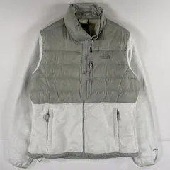 古着 ザ・ノースフェイス THE NORTH FACE フルジップフリースジャケット デナリ グースダウン 550fill M  ホワイト レディース