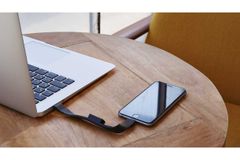 NuAns ニュアンス BANDWIRE Lightningケーブル ライトニングケーブル 充電用 ケーブル おしゃれ ホワイト イエロー サフラン （コンパクト配送）