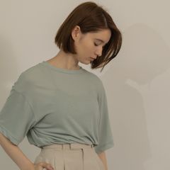 MEER. ネックスリットシアートップNECK SLIT SHEER メーア - メルカリ