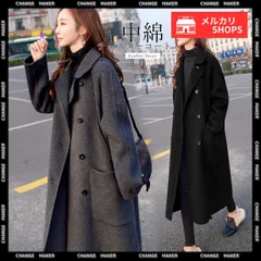 中綿 チェスターコート レディース 韓国 ウールタッチ ロングコート ダブルブレスト 暖かい アウター カジュアル きれいめ 通勤 ビジネス OL 大人女性 ミモレ丈 秋冬 コート オフィスカジュアル ベーシック ゆったり CH6XINANYT-013