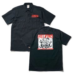 MELVINS 限定 新品 ワークシャツ Gluey Porch 公式 半袖 ディッキーズ 黒 ヘヴィ ロック 90s グランジ