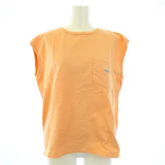 ノースフェイス パープルレーベル THE NORTH FACE PURPLE LABEL 7oz N/S Pocket Tee Tシャツ カットソー ノースリーブ ポケット WS オレンジ NTW3114N /TK