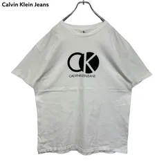 90s vintage CK Calvin Klein Jeans Logo Print T-shirt Tee USA製 カルバンクライン ジーンズ Tシャツ 半袖 ヴィンテージ 古着