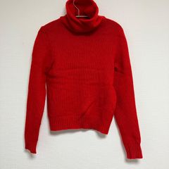 RALPH LAUREN ラルフローレン ウールカシミア ハイネック ニット　レッド